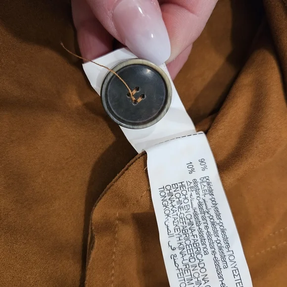 Zara TRF Collection Faux Suede Mini Skirt - SIZE M - Picture 11 of 16